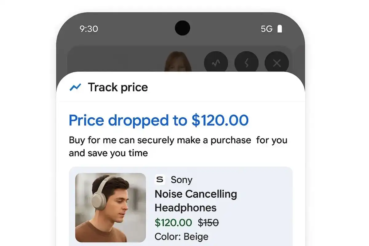 Google Agentic Checkout dashboard displaying AI-powered purchasing interface within search results