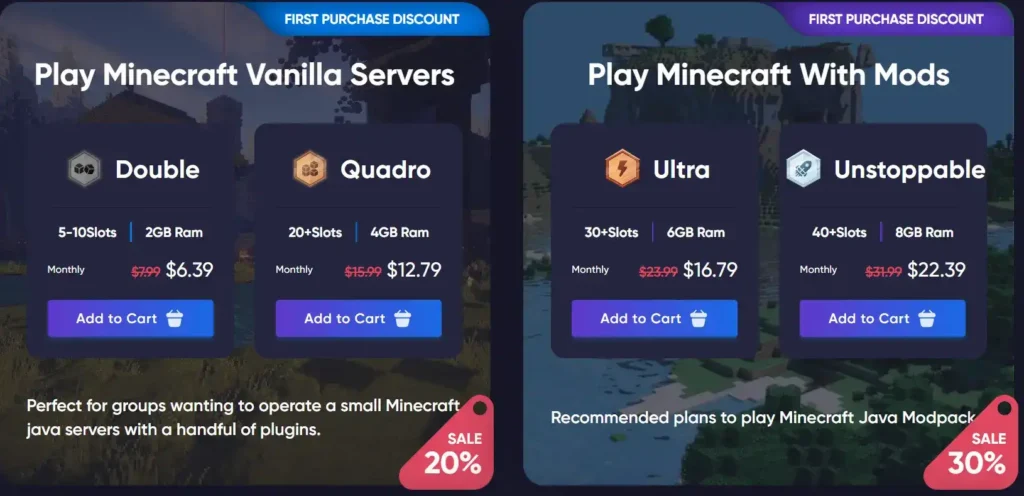 Godlike Server Hosting pricing plans for beginners