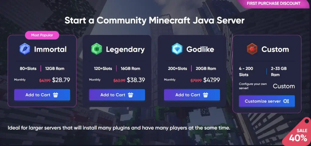Godlike Server Hosting new user discount promotion with cloud servers and digital graphics