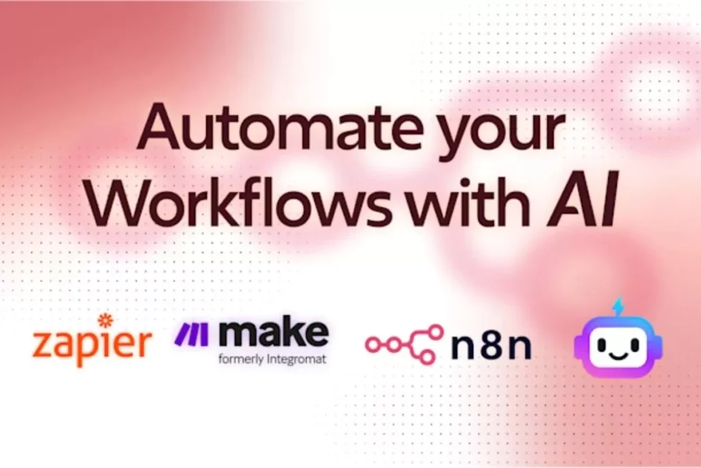 ai agents and automations in n8n make and zapier